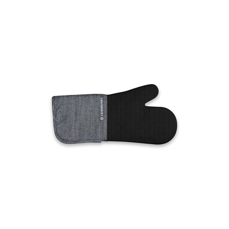 Le Creuset Textile Oven Mitt,15", Noir