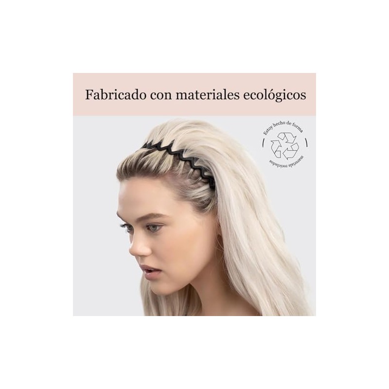 GeorgeX Diadema Ondulada, 2 Piezas Diademas Zigzag para Mujeres y