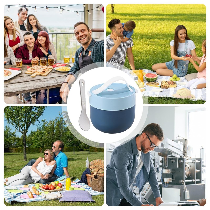 Hot Soup Containers with Lids,Portable Food Bowl | Leakproof Thermal