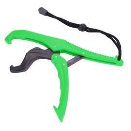Floating Fishing Gripper Gear ABS Fish Lip Grip Pliers Fish Clip with Adjustable Rope (L-Green)