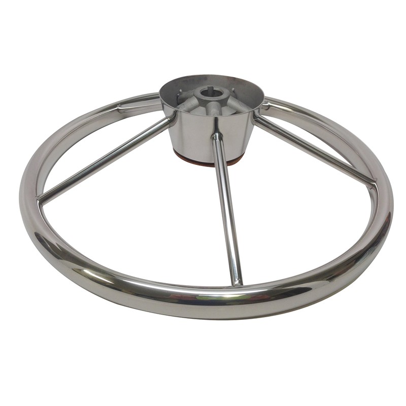 Pactrade Marine 13 1/2" Destroyer SS 304 Steering Wheel 5