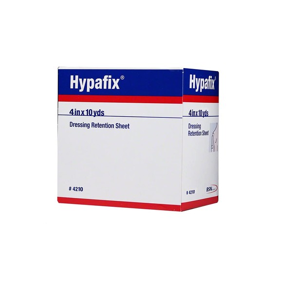 Hypafix Dressing Retention Tape - 4" x 10 yards - 6 Boxes