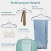 Tonswachic Pack of 50 Coat Hangers, Space-Saving Plastic Clothes Hangers,
