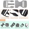 2X 50mm Plastic Side Quick Release Buckle Clip Cord Strap