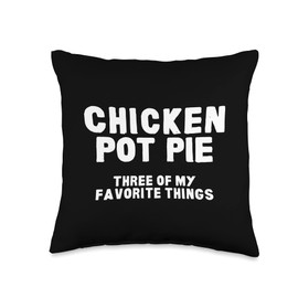 Charlies Kitchen Kitchen Chef Cooking Joke Chicken Pot Pie Meal Men & Women Throw Pillow, 16x16, Multicolor
