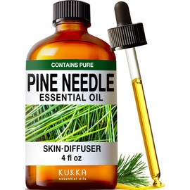 Kukka Pine Essential Oil for Diffuser - 4 Fl Oz - Pine Oil, Woody Scent, for Candle, DIY Soap Making Scents