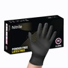 Superguard Disposable Gloves - Nitrile Black Gloves Heavy Duty Powder