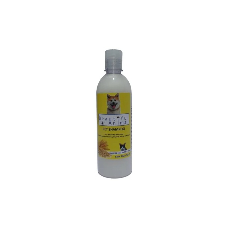 Shampoo Perro Con Extracto De Avena Beautiful Animal 500 Ml.