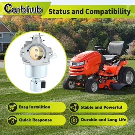Carbhub 591731 Carburetor Replacement for 591731 796109 594593 590400 796078 498811 794161 795477 4u8-31H777-796109 Carburetor