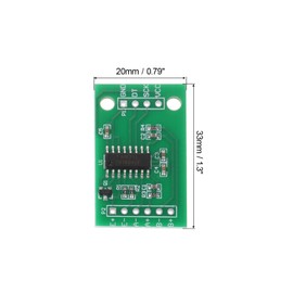 sourcing map 3pcs HX711 Weighing Sensor Dual-Channel 24 Bit Precision A/D, 20 x 33mm Module Weighing Pressure Sensor for DIY Electronic Kitchen Scale Kit