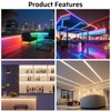 Silicone LED Channel 16.4FT, Flexible Neon Tube Light Cover for
