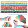 FUSHENMU 48pcs Easter Slap Bracelets Easter Egg Bunny Snap Bracelet