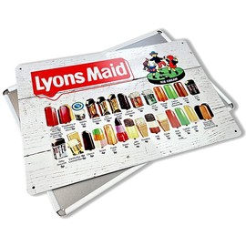 Lyons Maid Kids Childrens Ice Cream Lolly Vintage Advertising Menu Metal Sign, Wall Decor, 20 x 30 cm, Rustic Style, Kitchen Bar