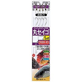 Gamakatsu OS102 10-2 One-Touch Snap with Thread, Round Seigo, 3.3 ft (1 m)