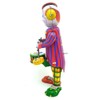 Vintage Wind Up Tin Toy Drumming Circus Clown Robot Clockwork