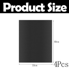 JEOPKO 4 Pcs Large Heavy Duty Oven Lineroven Liners for Fan Assisted Ovens BBQ Oven Mat Oven Tray Liners for Bottom of Oven Mate Baking Mat Oven Protector Sheets Non-Stick BBQ Outdoor Grill