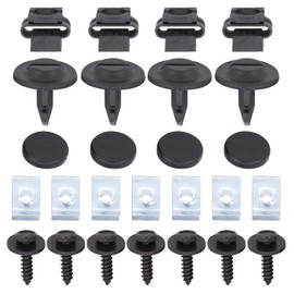 Mounting Kit Mounting Clips Set Underrun Protection Installation Kit Engine Protection Screw Mounting Clip Underbody Under Engine Cover Heat Protection Plate for A4 B6 A4 B7 A4 B5 Exeo ST Superb