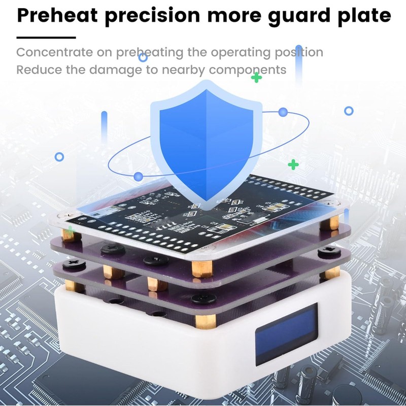 Heating Soldering Plate Welder Hot Preheating Chip Welding Station 20V