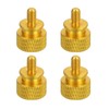 sourcing map 4Pcs M4x0.7mm Aluminum Thumb Screws, 12x16mm(ODxH) Computer Case