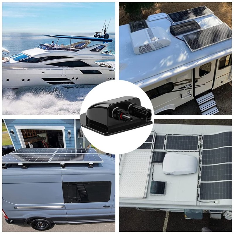 Solar Cable Entry Gland Waterproof ABS Double Cable Gland Box