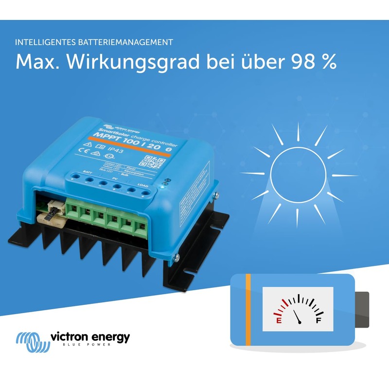 Victron Energy Smartsolar Mppt 100/20 Solar Charge Controller (48 V)