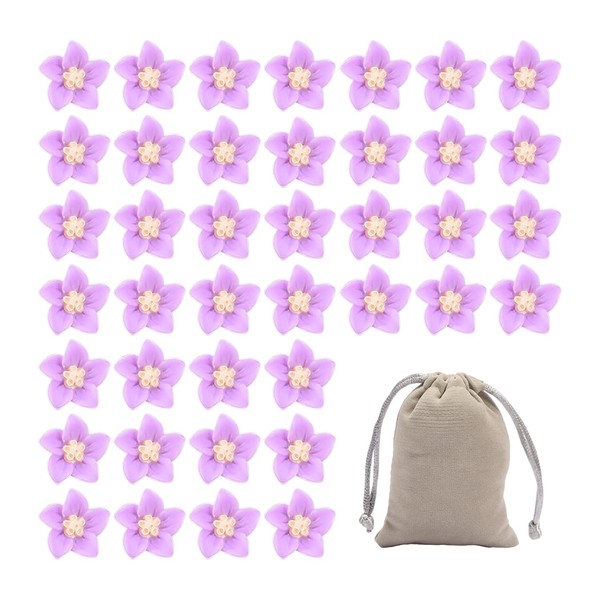 40pcs Flower Hair Accessories 1 Storage Bag Mini Flower Hair