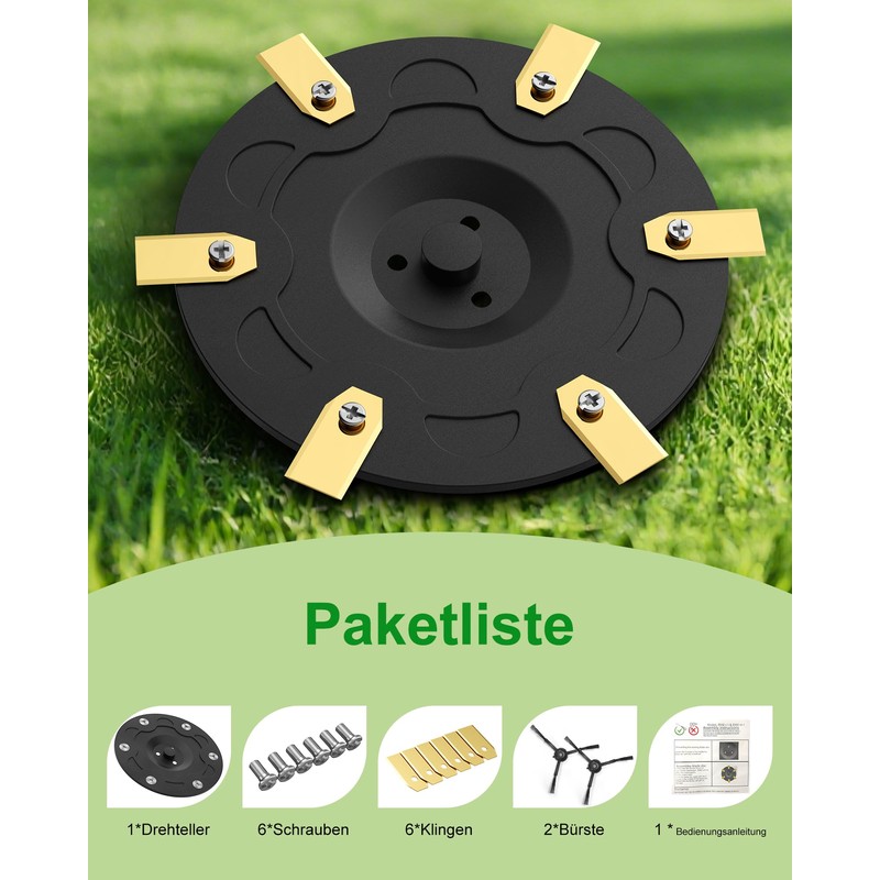 Blade Disc 6 Pieces Blades for Segway Navimow Robotic Lawnmower