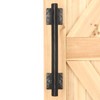 Eumtenr Rustic Barn Door Handles for Sliding Door, 12" Rhombus