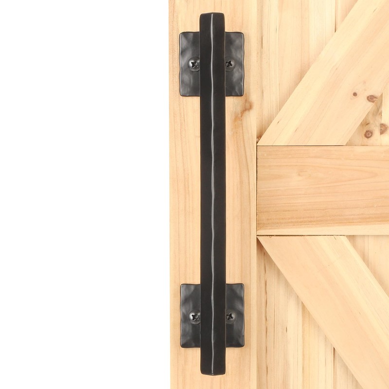 Eumtenr Rustic Barn Door Handles for Sliding Door, 12" Rhombus