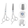 FOMIYES 2pcs Stainless Steel Left-handed Hairdressing Scissors Professional Hair Clippers