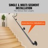 Pipe Stair Handrail, 8FT Staircase Handrail, Outdoor - 8 ft