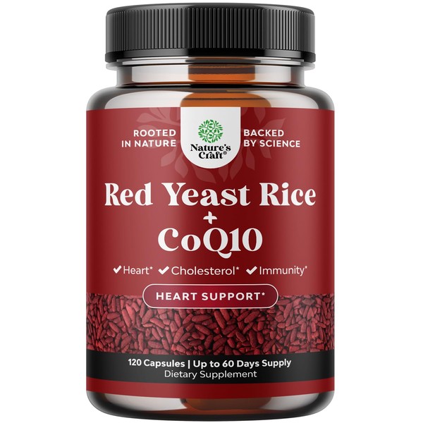 Natures Craft Red Yeast Rice with CoQ10 Supplement - Extra