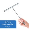 Long Handle Shower Squeegee for Glass Doors - Stainless Steel