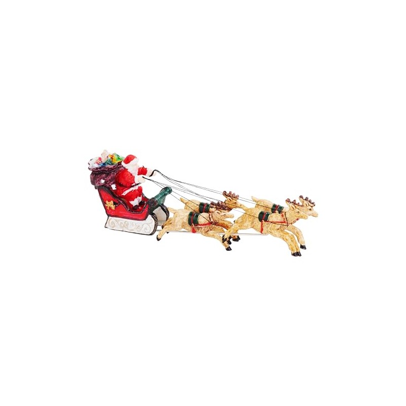 VBS Santa On Tour Polyresin Figurine Approx. 16 x 5