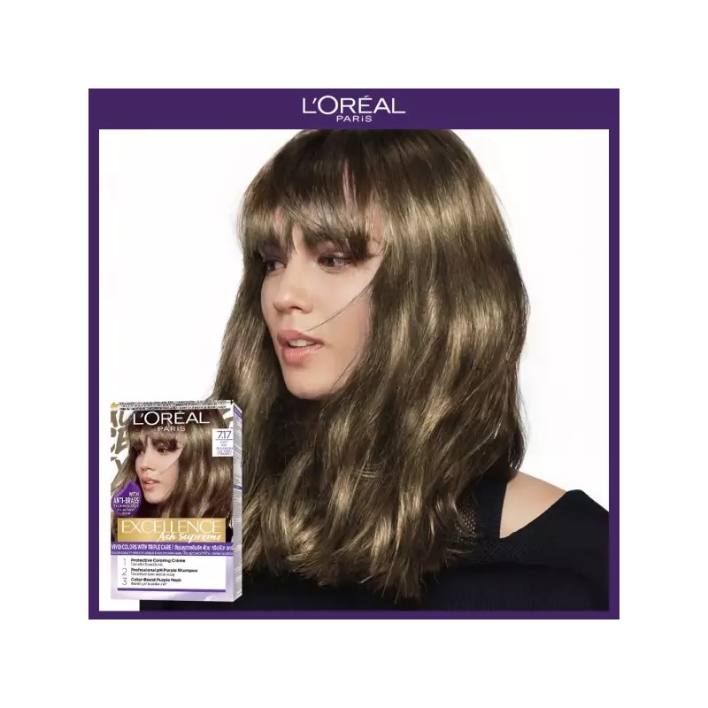 L'Oreal Paris 로레알파리 엑셀랑스 애쉬 슈프림 염모제 [6.11 스모키애쉬] L'Oreal