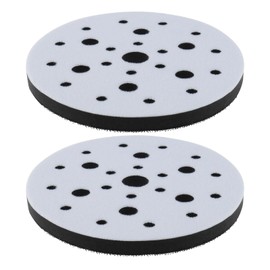 ECSiNG Pack of 2 Soft Sponge Pads, 150 mm Diameter, 25 Holes, Velcro, Soft Buffer Sponge Cushion for Sanding Pads, Random Orbital Sanders