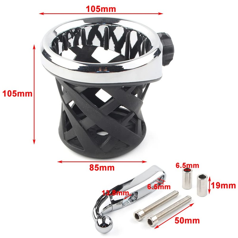 Cakievro Goldwing GL1800 Motorcycle Handlebar Cup Holder Drink Mounted for