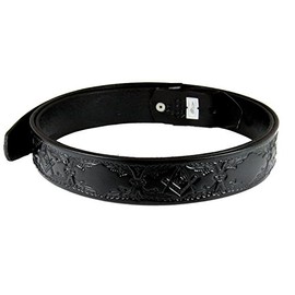 1010004 Genuine Leather Black Freemason Square Compass Belt Sizes 32-60 (48)