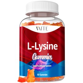L-Lysine 1000mg Gummies - Supports Skin, Lip, Vegan, Gluten Free, Vitamins for Adults Tissue Health & Immune System, Chewables, Amino Acid Vitamin Supplement & Complex Supplements, Non-GMO