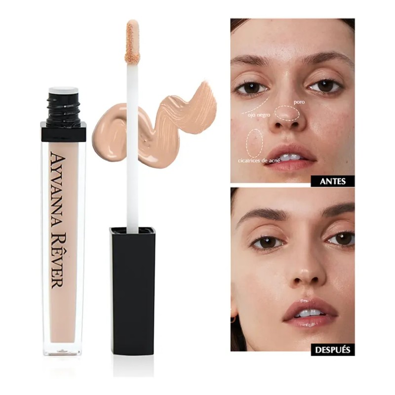 Corrector De Alta Cobertura Ayvanna Rêver Para Ojos Rostro Tono