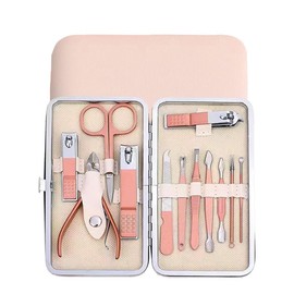 Pedicure Knife Tools Kits, Professional Stainless Steel Dead Skin Foot Callus Remover,12 pcs Nail Clipper Kit Ingrown Toenail Knife Tools Foot Scraper Knife to Remove Dead Skin with Leather Bag
