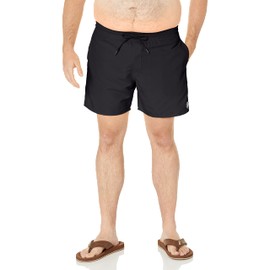 Volcom Men's Standard Lido Solid 16" Swim Surf Trunk, Black, X-Large