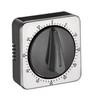 Cilio 0000294538 Timer Cube Satin Stainless Steel Silver 7 x