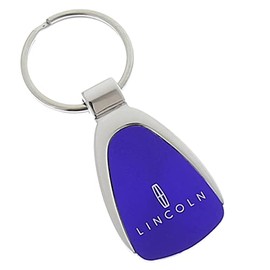 Au-TOMOTIVE GOLD Tear Drop Key Chain for Lincoln (Blue)