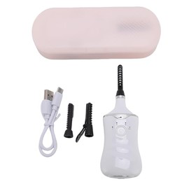 Pongnas Rizador de Pestañas Calentadas con 3 Modos de Temperatura Ajustable, 3 Rizador de Pestañas de Calefacción de la Cabeza del Cepillo de...      