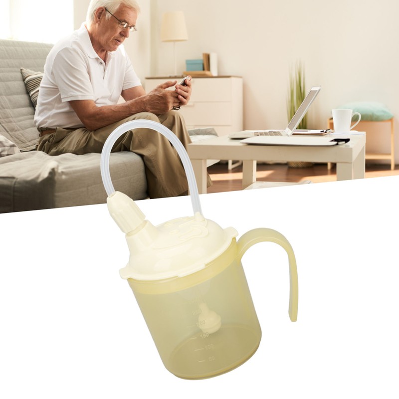 Convalescent Feeding Cup Good Sealing Feeding Drinking Cup for Disabled
