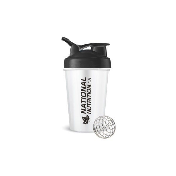 National Nutrition Shaker + Mixer Ball & Carrying Toggle (Black BPA Free) - 450ml