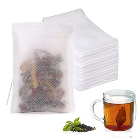 Bolsitas de Té, 400 Bolsas de Té Vacías para Té Suelto con Cordón, 2.75 x 3.54inch Bolsitas de Té Suelto, Café, Hierbas de Lavanda, Sazonador de Especias DIY (Blanco)