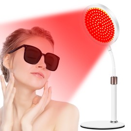 Red Light Lamp with Base, Upgraded 940 nm & 850 nm & 660 nm Infrared Light Lamp, 3-in-1 Chip Design & Flexible Gooseneck & Timer Function, 100 LEDs Red Light Therapy for Home Use