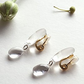 HARIO Lampwork Factory Earrings Oval HAA-O-002E